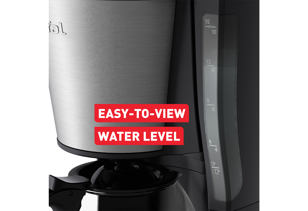 Απεικονίζεται η ένδειξη στάθμης νερού της καφετριέρας.